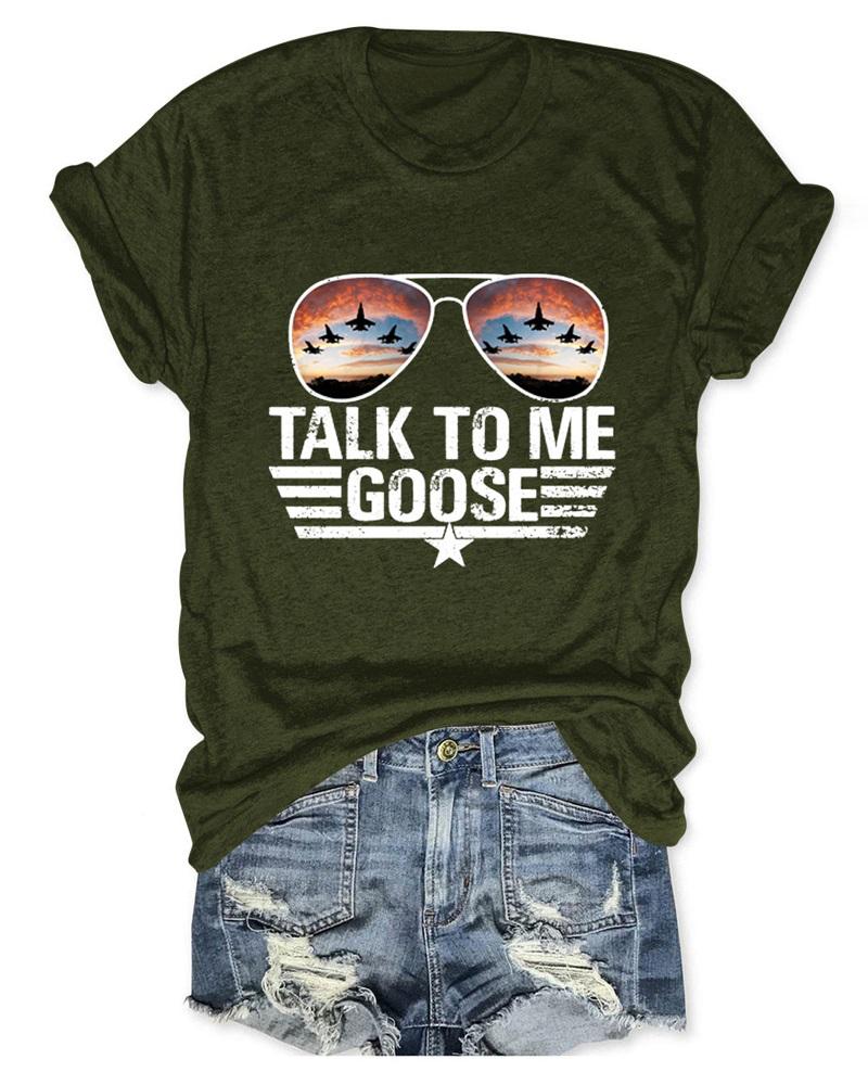

Letter Graphic Print Short Sleeve Casual T-shirt, Army green