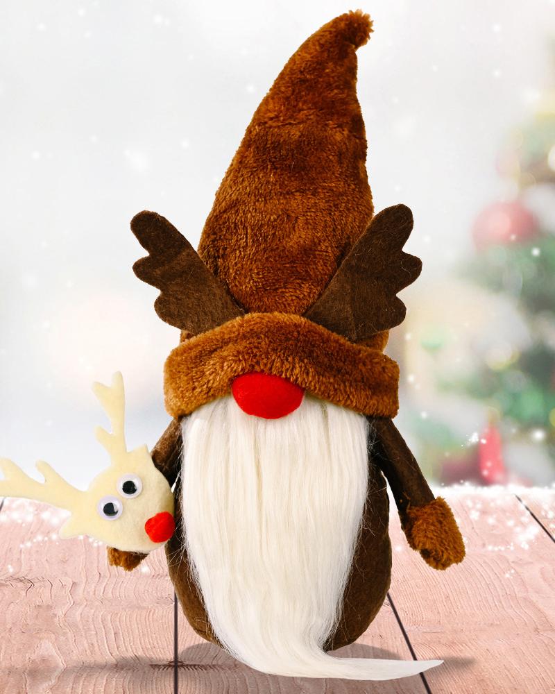 

Christmas Jingle Bells Santa Claus Door Wall Letter Pendant Tree Ornaments Hanging Festival Supplies Decor, Brown