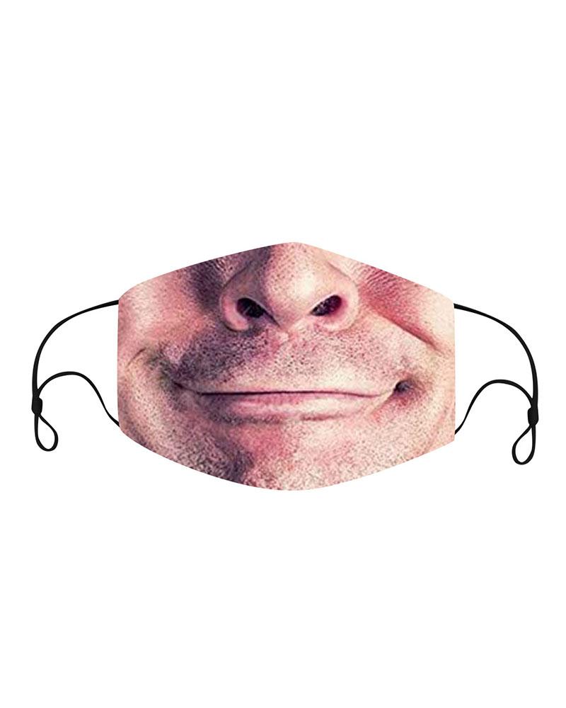 

Funny Face Expression Breathable Face Mask, Style2