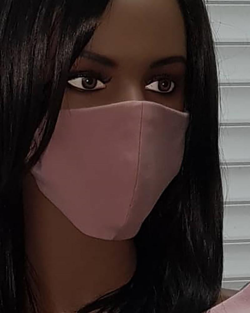 

Solid Quick-Drying Breathable Mouth Cover, Pink