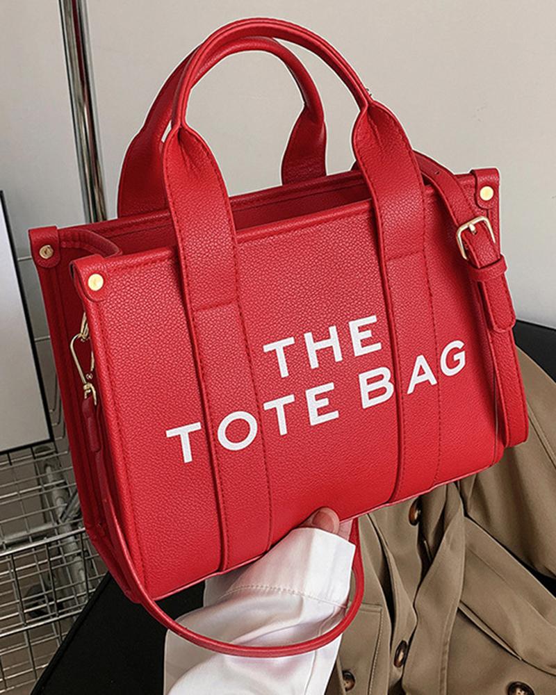

Large Capacity Fashion Work Travel Tote Bag, Red