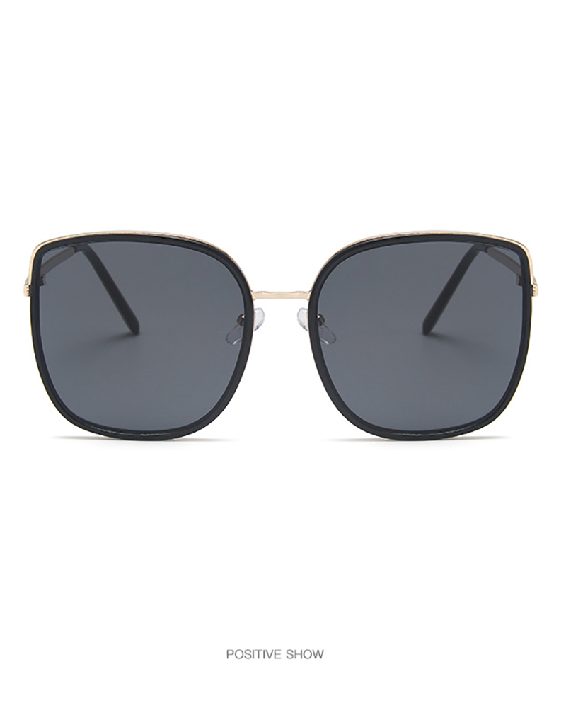 

1Pair Retro Metal Square Frame Sunglasses, Style2
