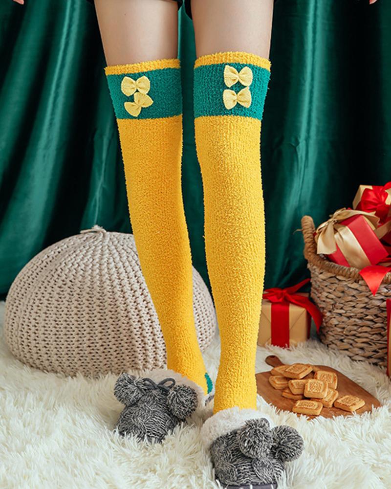 

1Pair Christmas Cartoon Thigh Socks Warm Stockings, Style7