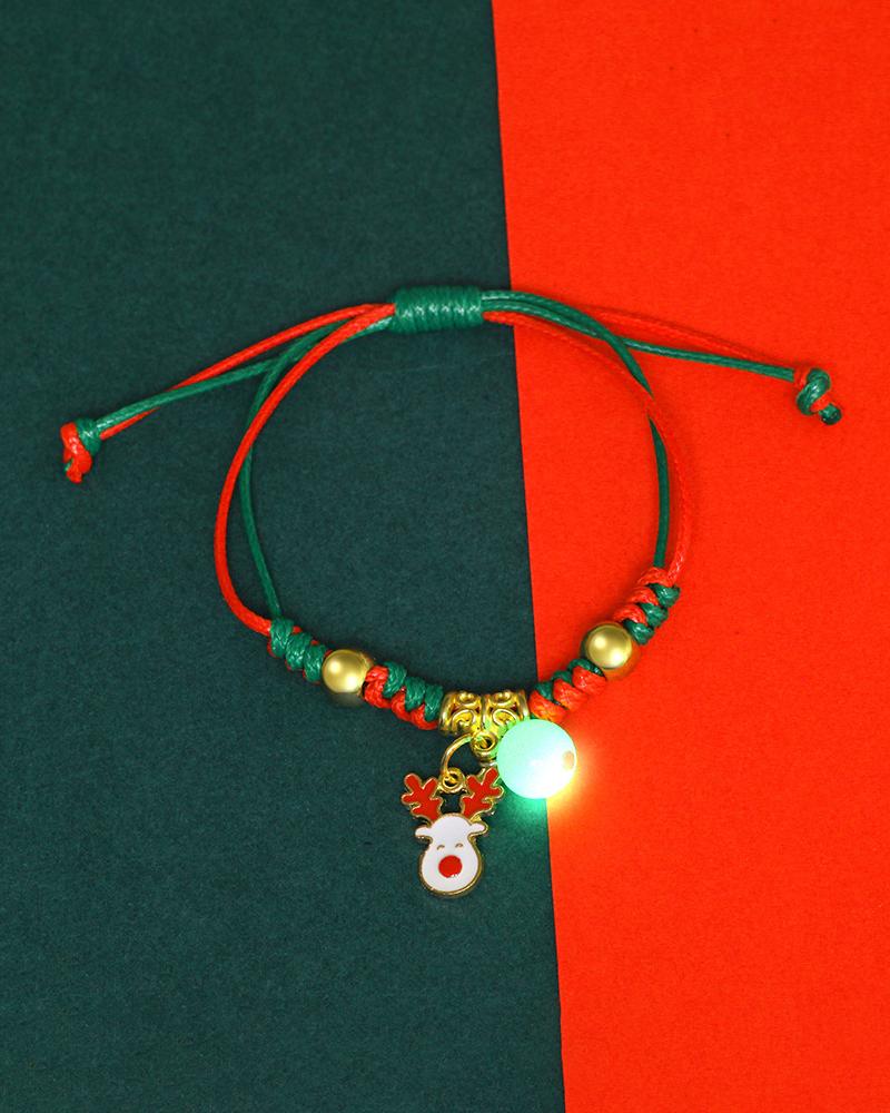 

1pc Christmas Luminous Charm Bracelet, Style4