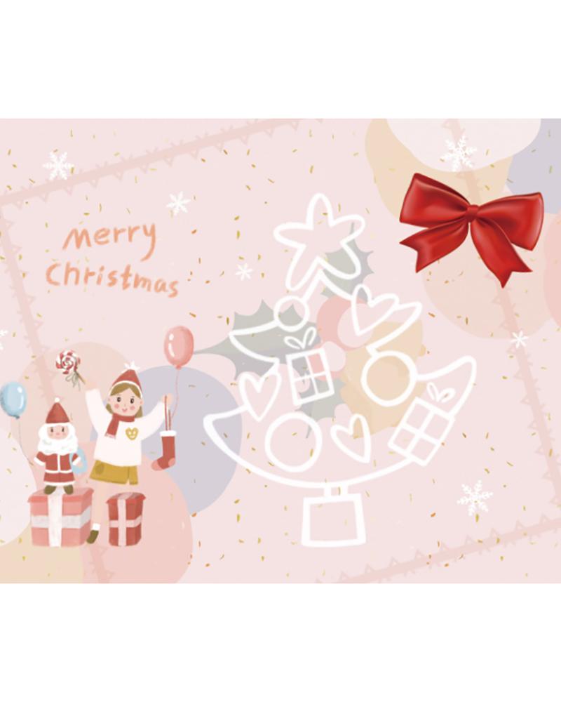 

Christmas Print Greeting Card With Envelope, Style1