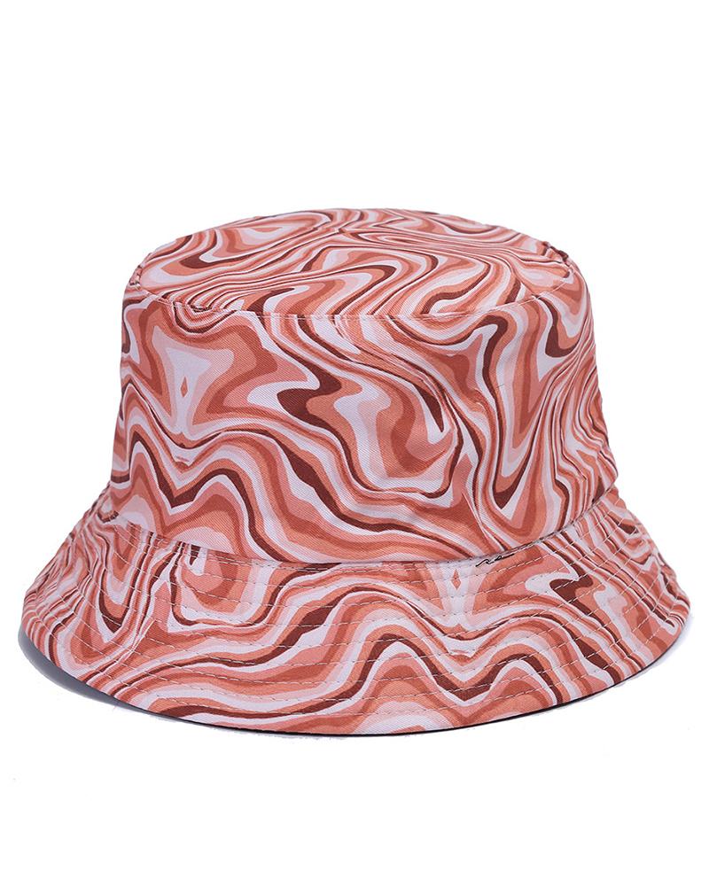 

Marble Print Sun Bucket Hat, Style5