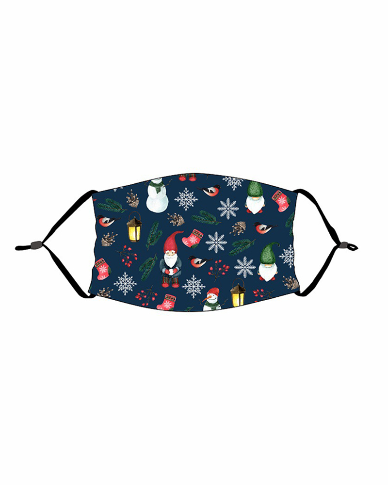 

Christmas Print PM 2.5 Face Mask For Kids, Style1