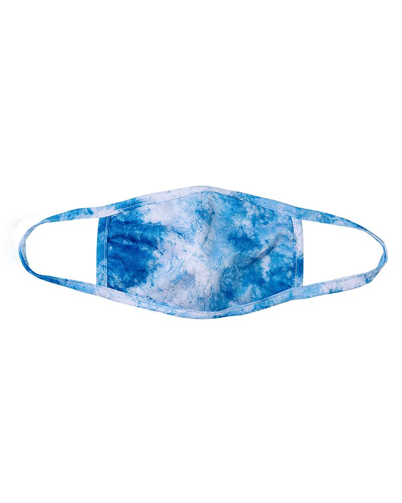 

Tie Dye / Starry Sky Print Colorblock Breathable Mouth Mask, Blue(sky)