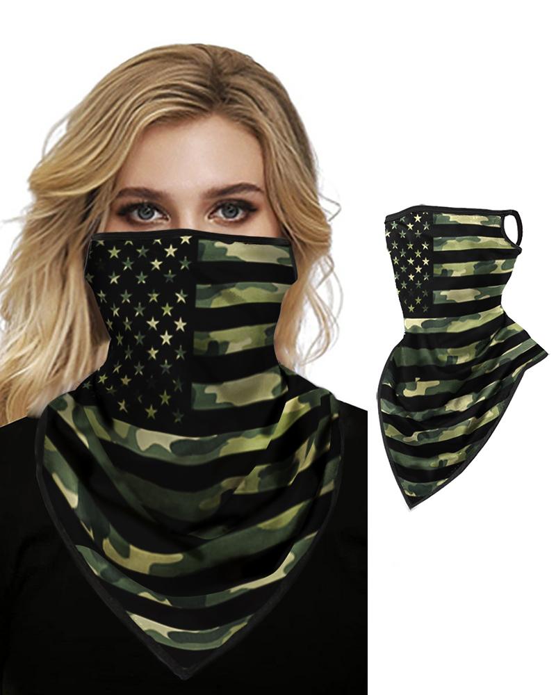

Camouflage Print Breathable Face Bandana Magic Scarf Headwrap Balaclava, Camoflage
