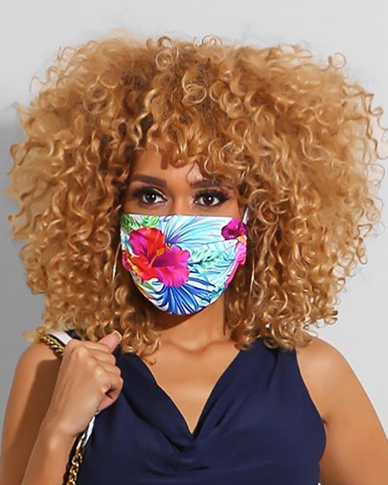 

Print Breathable Mouth Mask Washable And Reusable, Multicolor