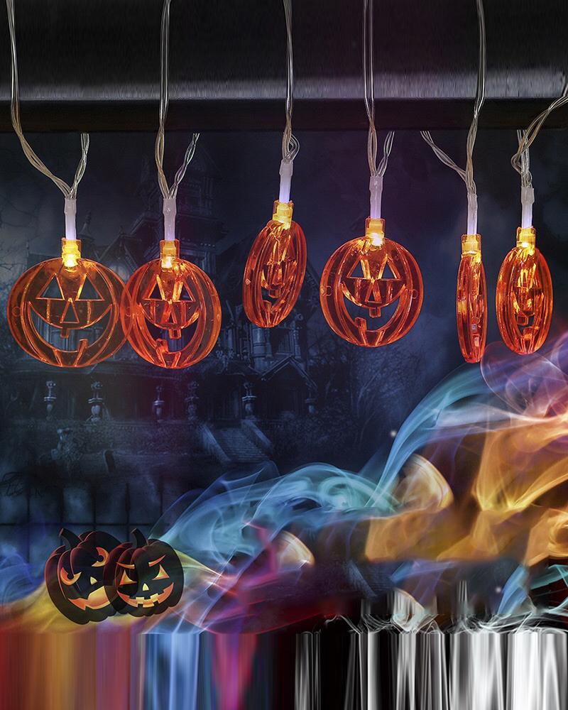 

Homemory Halloween Pumpkin String Lights LED Pumpkin Lights Holiday Light for Outdoor Indoor Party Decor, Style1