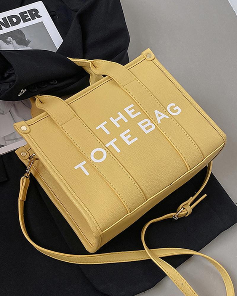 

Large Capacity Fashion Work Travel Tote Bag, Yellow
