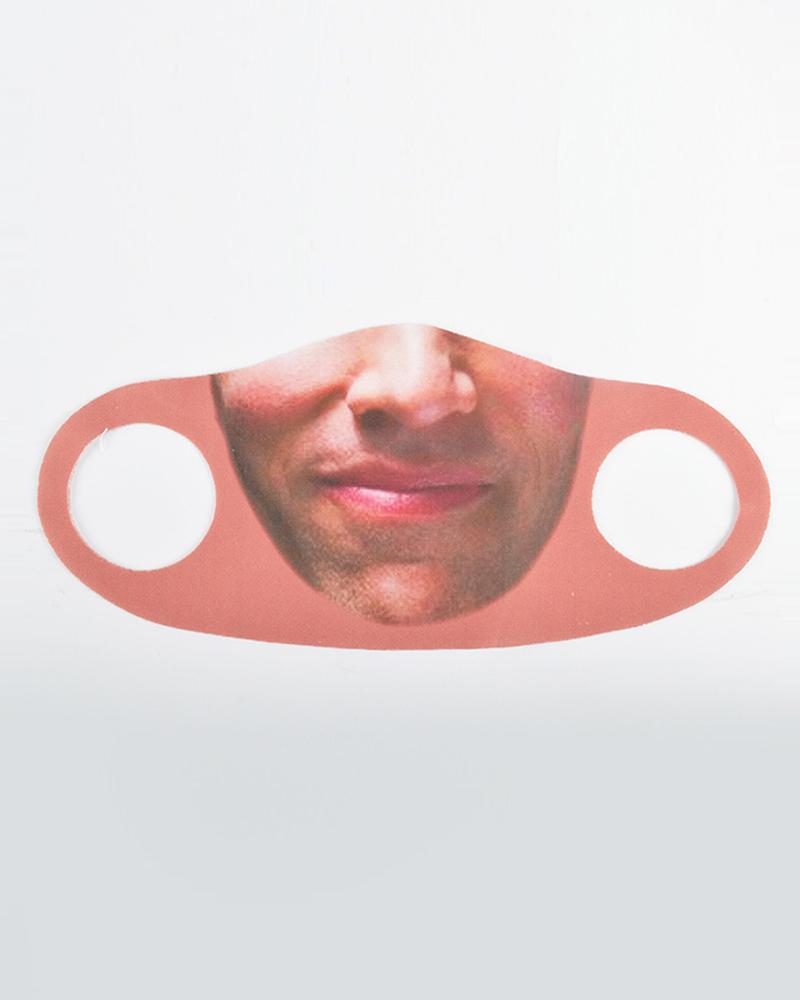 

Face Emoji Print Breathable Mouth Mask, Style1