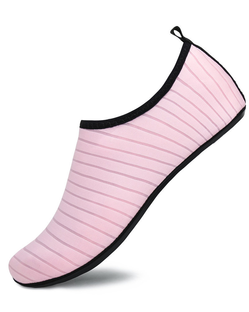 

Contrast Paneled Slip On Swim Water Beach Yoga Shoes, Pink