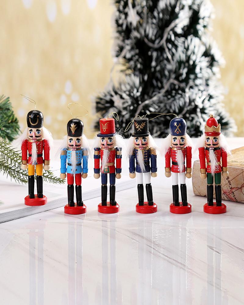 

Christmas Decorations Nutcracker Wooden Soldier Puppets, Multicolor