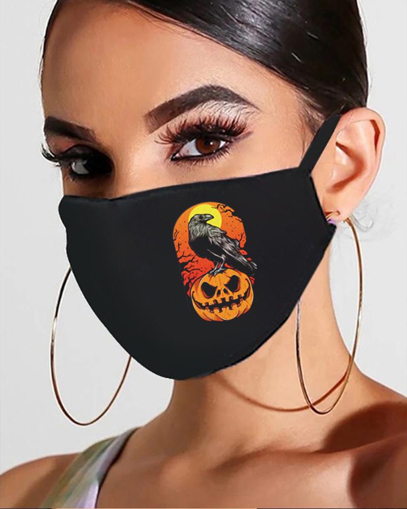 

Halloween Print Breathable Mouth Mask, Style8