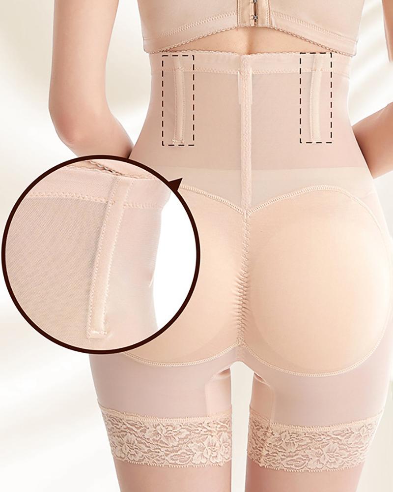 

Tummy Control Panties Body Shaper High Waist Butt Lifter Short Thigh Slimmers, Nude