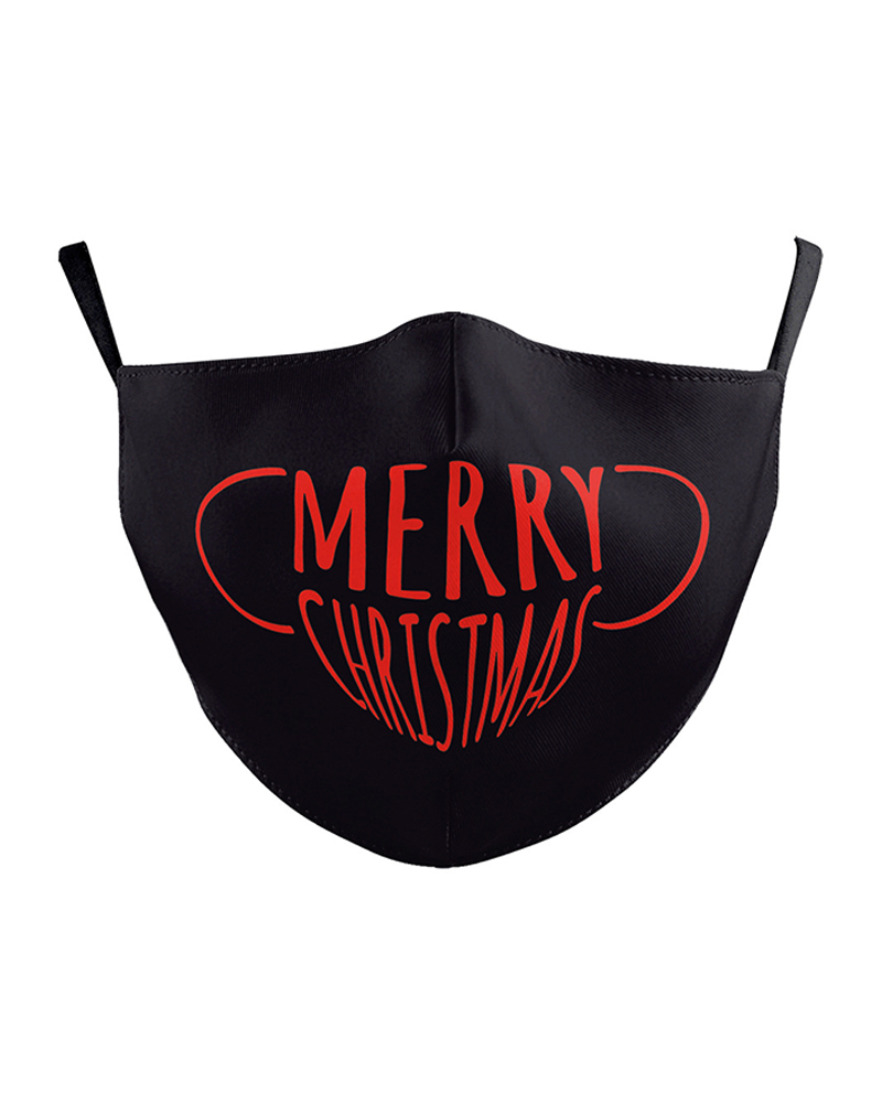 

Christmas Letter Print PM2.5 Breathable Face Mask, Style5