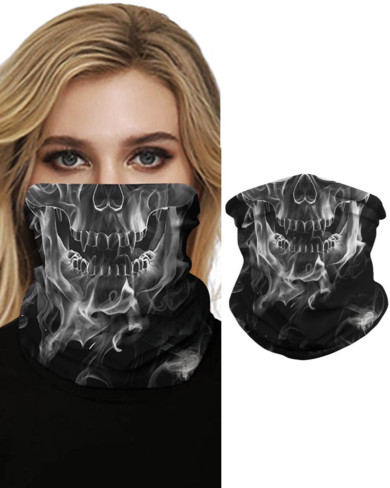 

Skull Print Breathable Face Bandana Magic Scarf Headwrap Balaclava, Style2