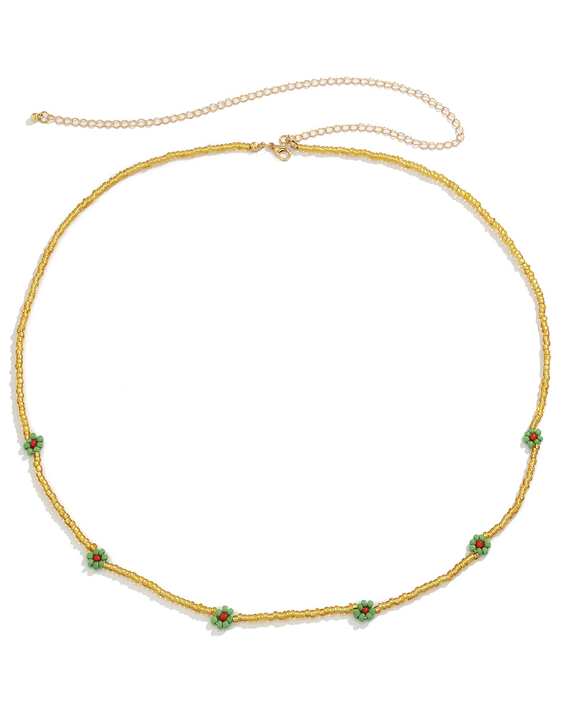 

1pcs Beaded Daisy Pattern Waist Chain, Style4