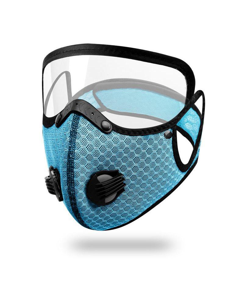 

Activated Carbon Filter Bicycle Anti-dust Mask, Light blue