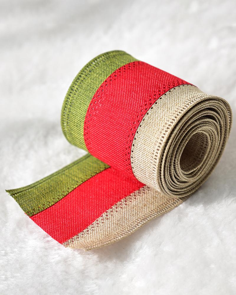 

1Roll Christmas Plaid Colorblock Decorative Tape, Style5