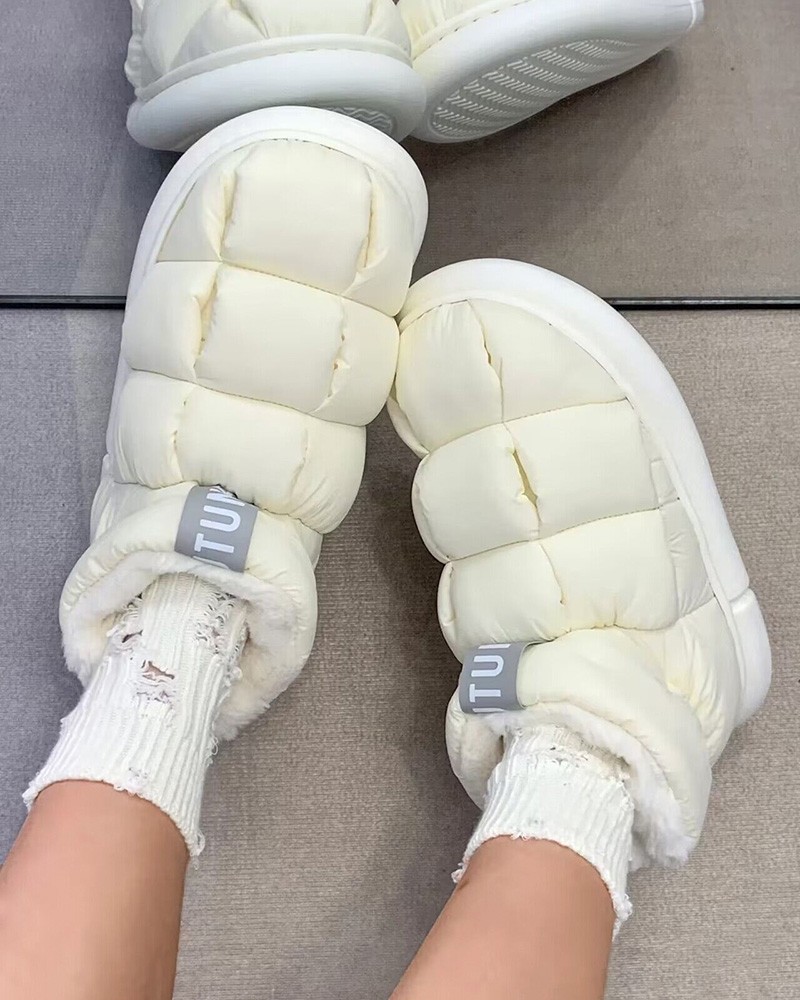 quilted boots new look