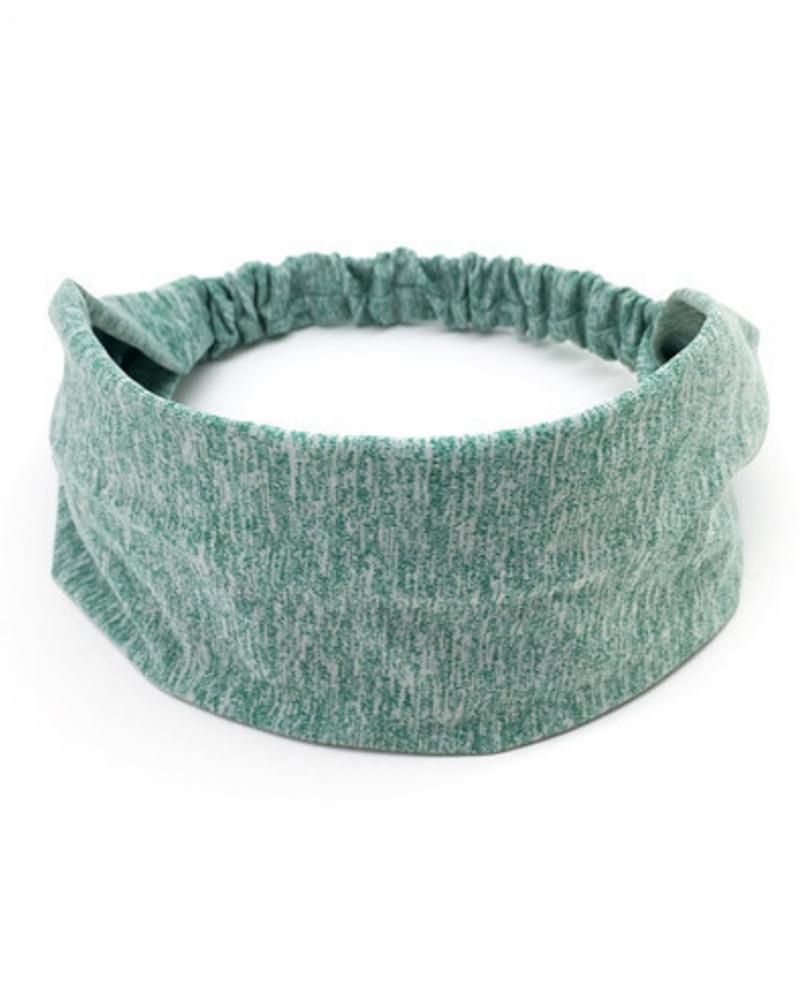

1pc Sweat-Absorbent Quick Dry Sports Headband, Green