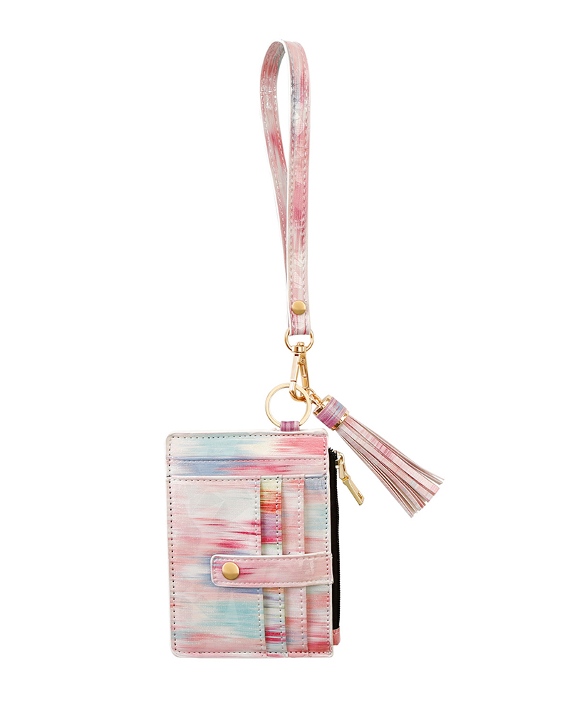 

Card Purse Tassel Bag Accessories King Ring, Pink
