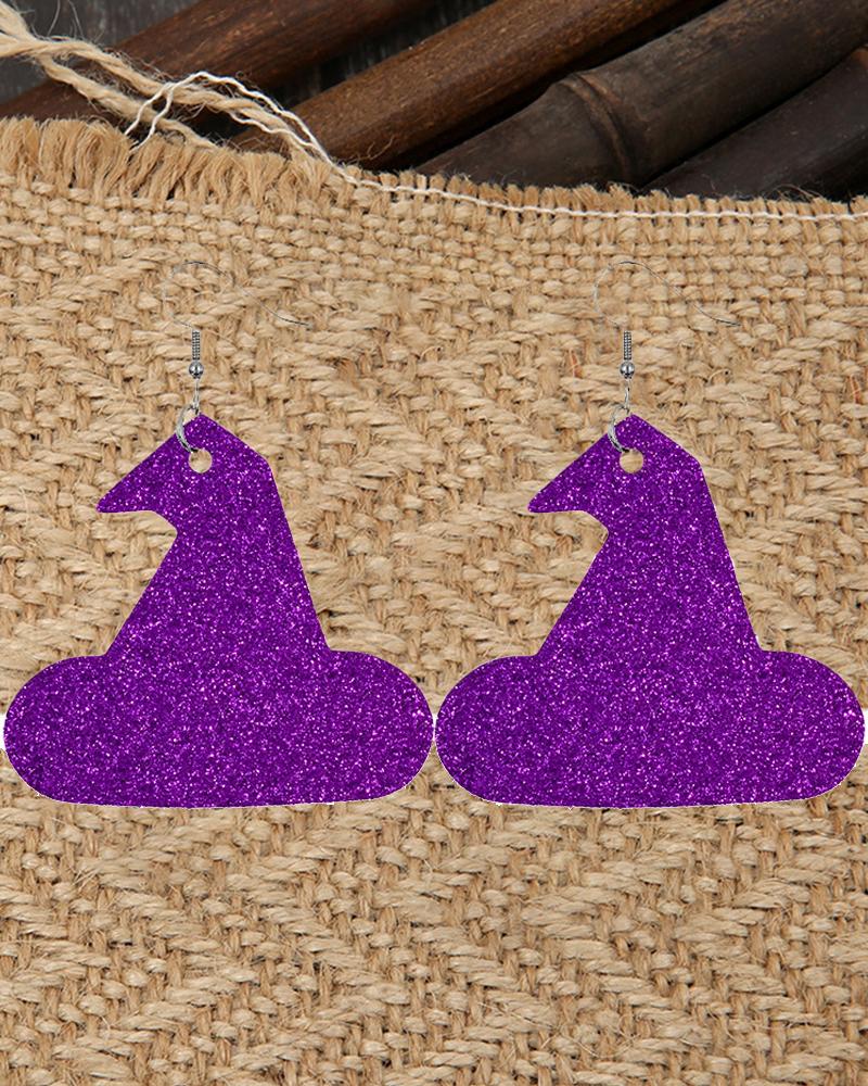 

1Pair Halloween Graphic Pumpkin Print Drop Earrings, Style6