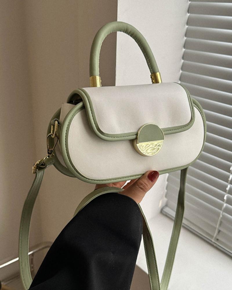 

Top Handle Flap Crossbody Bag, Green