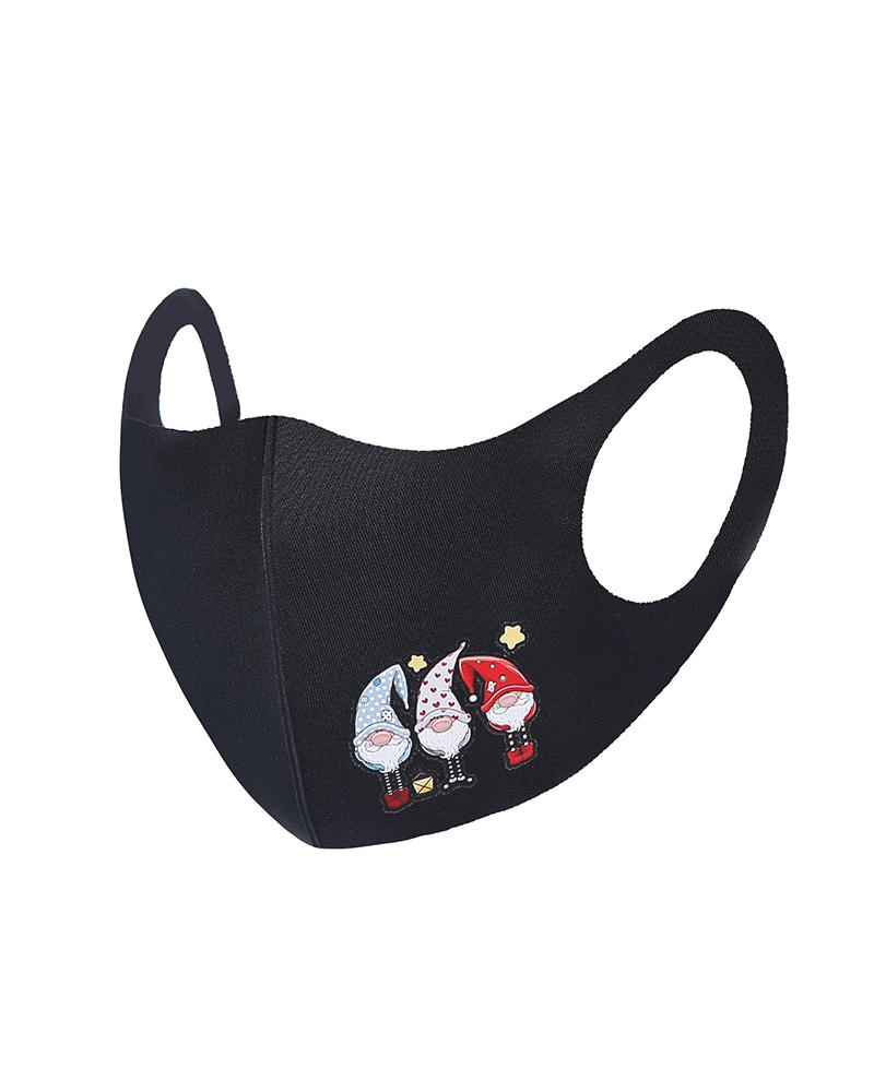 

Christmas Mixed Print Breathable Face Mask, Style3
