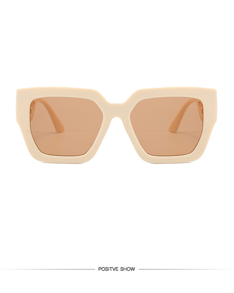 

1Pair Retro Hollow Out Letter Pattern Sunglasses, Style3