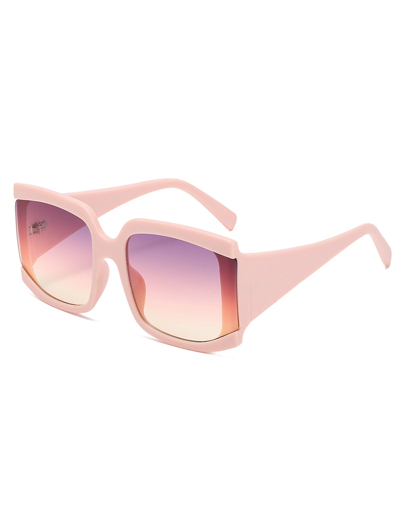 

1Pair Vintage Big Square Frame Sunglasses, Style3