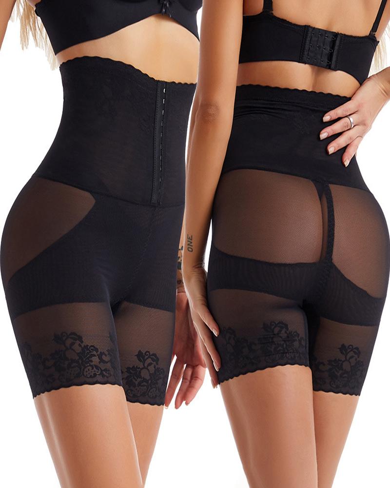 

Hip Enhancer Shapewear Slim Body Shaper High Waist Girdle Tummy Control Butt Lifter Panties, Black