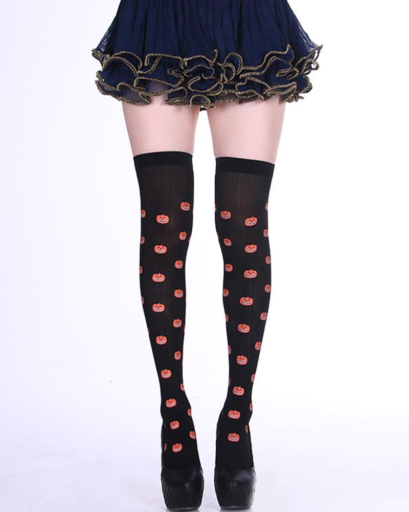 

1Pair Halloween Graphic Print Socks, Style7