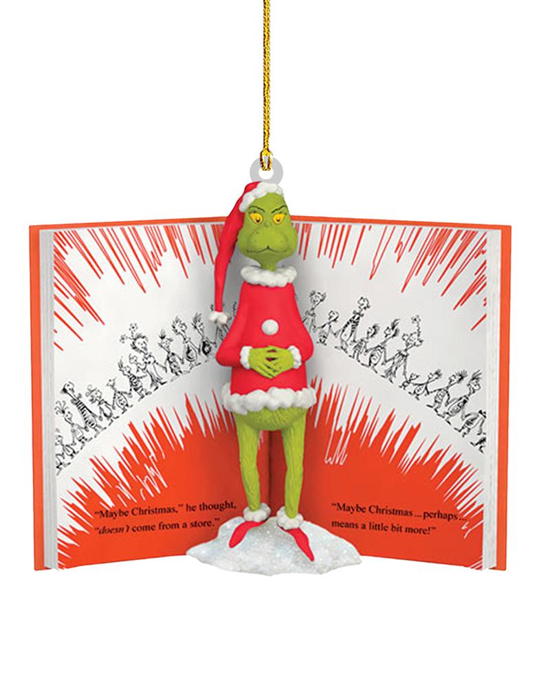 

1pc Christmas Tree Grinch Stole Ornament Christmas Hanging Decoration, Style1