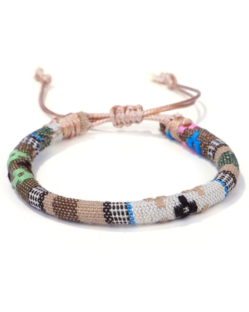 

Clan Colorful Tribal Pattern Braided Bracelet, Style6