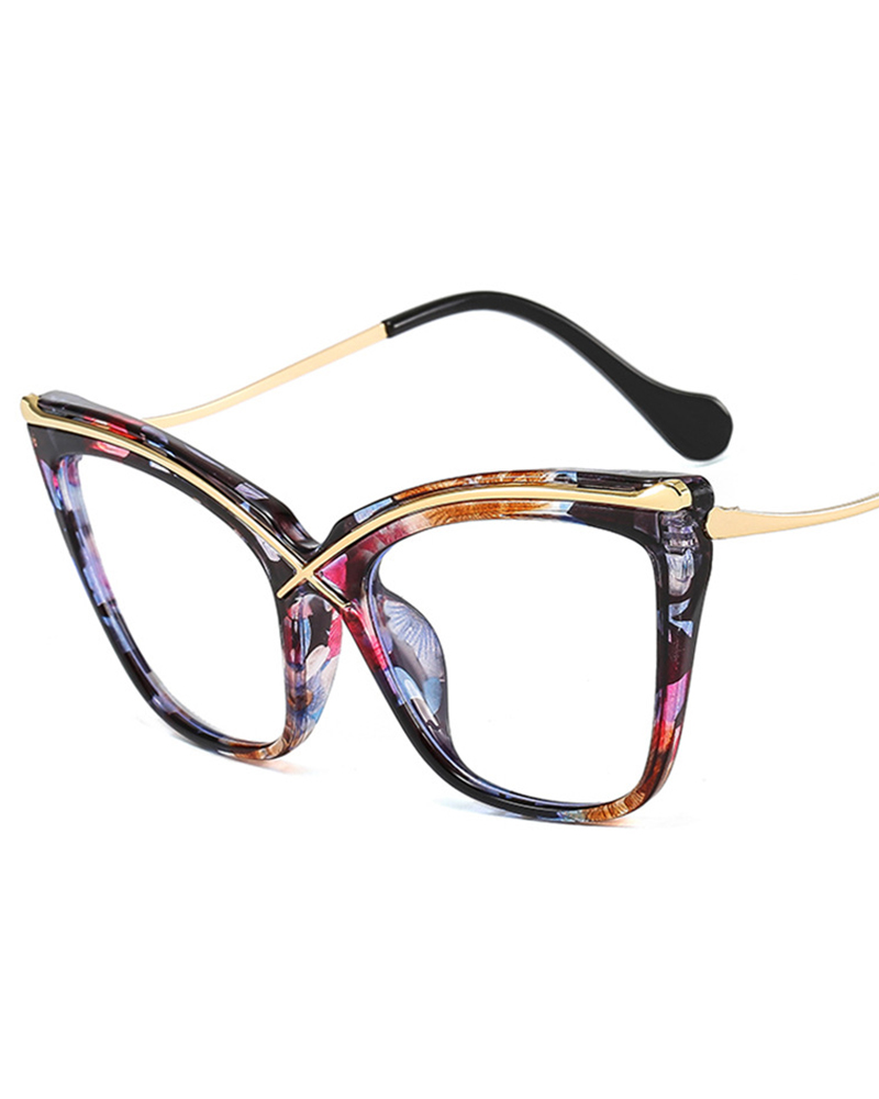 

1Pair Square Blue Light Blocking Glasses Relieve Eyes Fatigue Cat Eye Fashion Eyewear