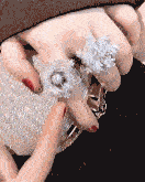 

1pc Christmas Full Rhinestone Snowflake Shaped Spin Ring, Black