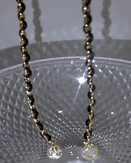 

Rhinestone Decor Magnetic Clasp Choker, Gold