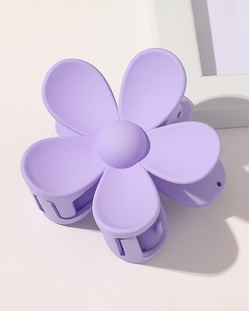 

Floral Shaped Hair Claw, Purple