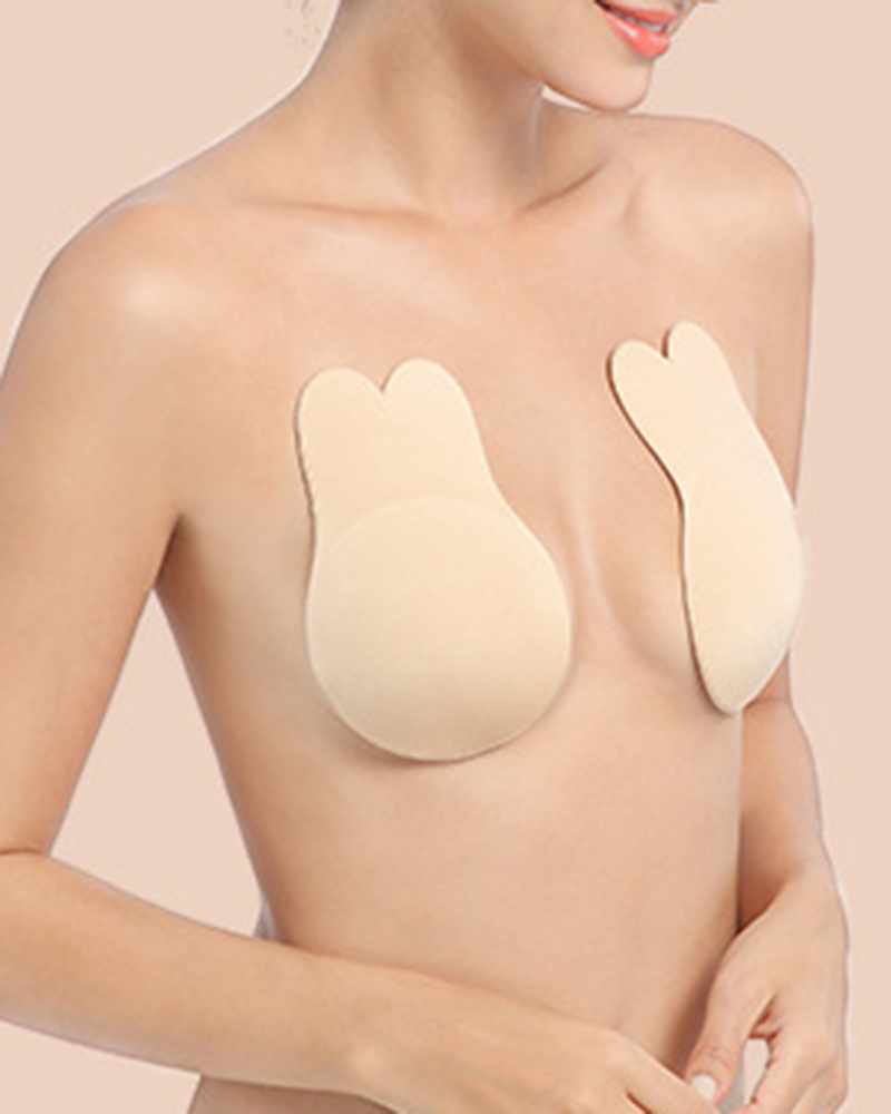 1Pair Breast Lift Silicone Invisible Self-Adhesive Rabbit Ear Nipple Covers