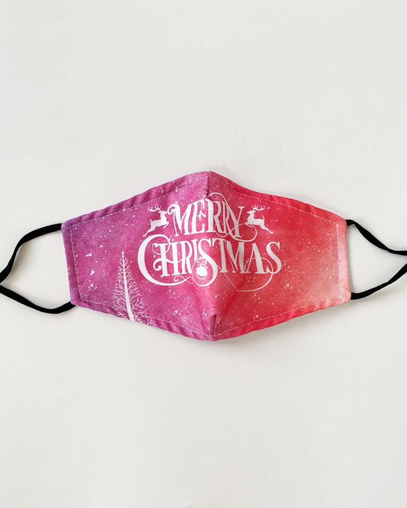 

Christmas Print Valve PM 2.5 Face Mask With Filter For Adult, Style11