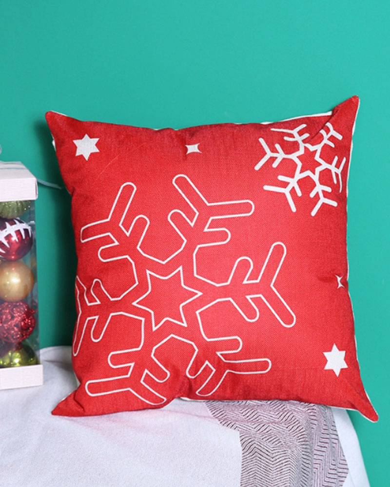 

Christmas Pillow Cover Square 18inch Pillow Case For Sofa Couch Christmas Ornament, Style4