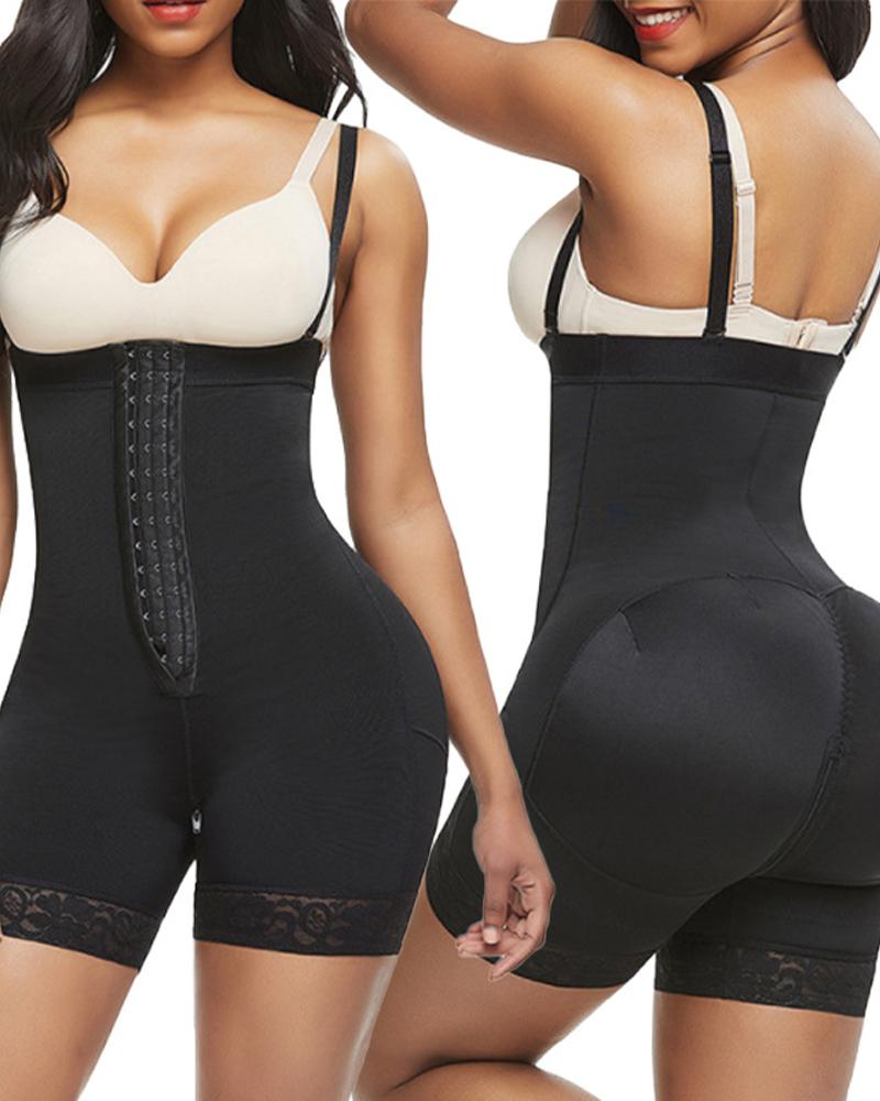 

Body Shaping Waist Trainer Tummy Control Chest Supporting Vest Abdomen Corset Shapewear, Black