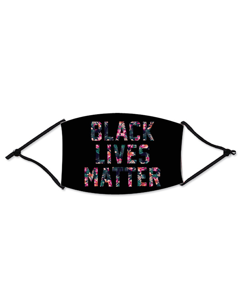 

Letter Slogan Print Colorblock Breathable Mouth Mask, Style6