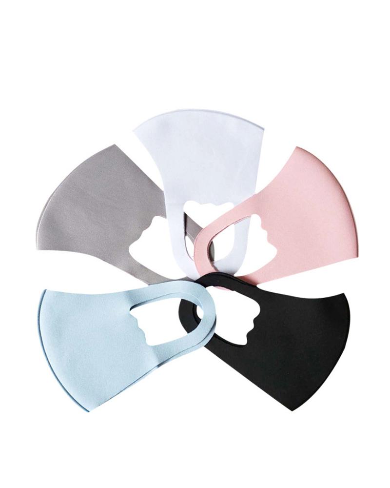 

Ice Silk Breathable Mouth Mask Washable And Reusable, Black