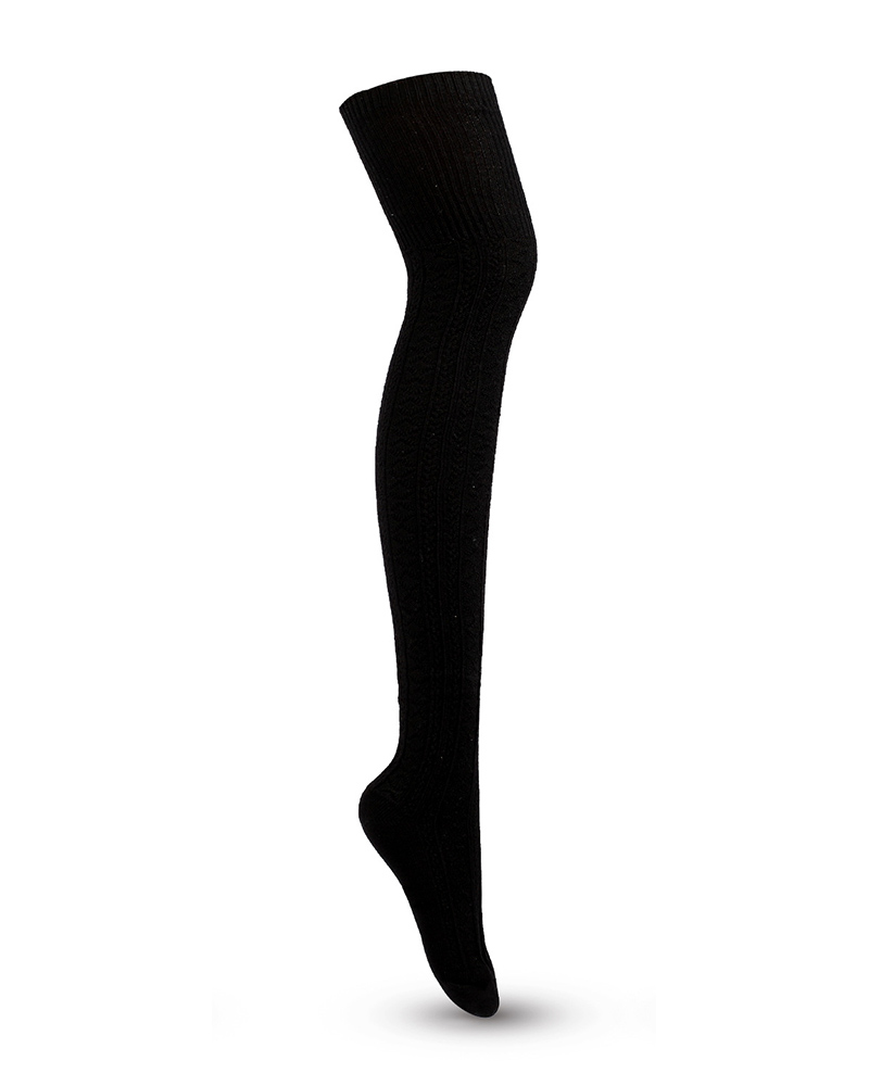 

Plain Warm Skinny Stockings, Black