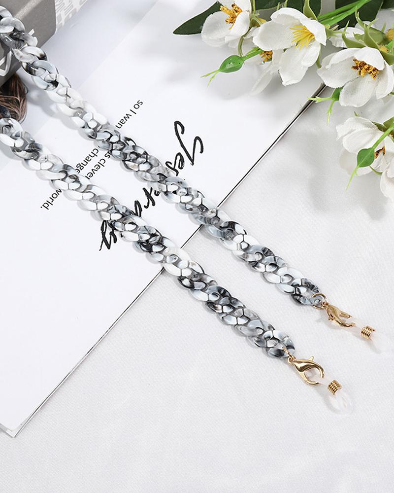 

Sunglasses Chain Strap Holder Fashion Mask Lanyard Necklace Eyewear Retainer, Gray
